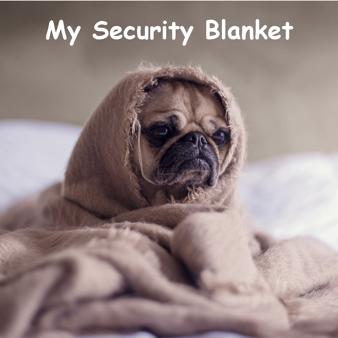 security blanket with animal head